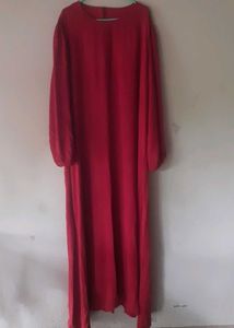 full sleeve maroon maxi dress ( bust 40-42)