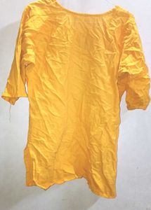 Yellow Embroidery Kurta