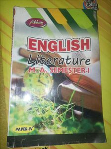 English Literature M.A. Semester-I