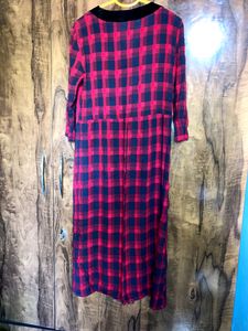 Korean Checkered Dress