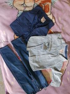 Boys Outfit Set: Shirt & Jeans