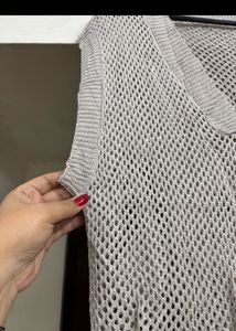 🆕 Ash Knit Sleeveless sweater Top Set