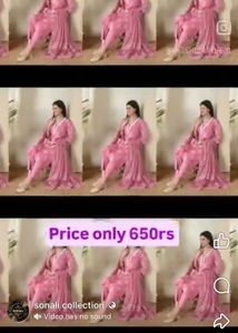 Pink Printed Kurta