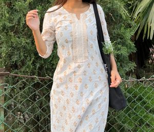 White Cotton Kurti
