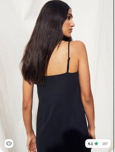 Sleek Black Slip Dress