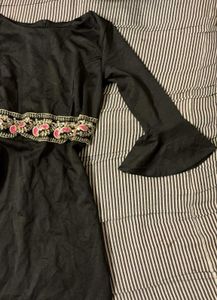 Elegant Black Midi Dress