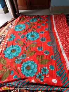 Floral Print Saree