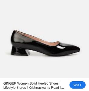 GINGER BY LIFESTYLE BALLERINA BLACK HEELS🎀