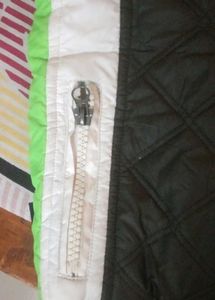 Green Puffer Hoodie Jacket Coat For Kids