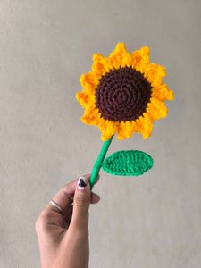 Crochet Sunflower Decor