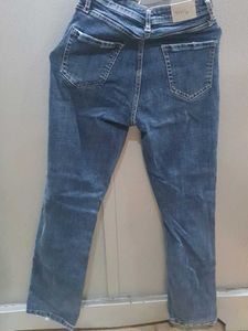 Women&#39;s dark wash straight leg jeans