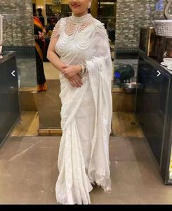 Saree With Poncho