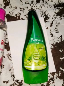 Rosewater, Aloevera Gel, Brush Combo