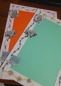 Cute Computer Border Stationary