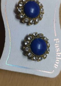 Vintage Blue Stone Earrings