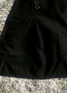 Black High-Waisted Shorts