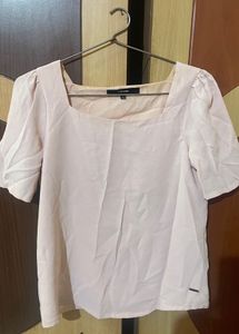 Straight Light Pink Cotton Top
