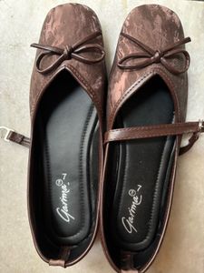 Cute Bronze Ballerinas