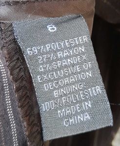 Formal  Brown High Waist Pant