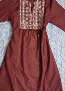 Embroidered A-line Kurti