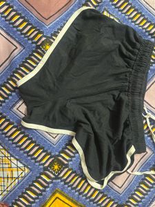 Bonkers Black &amp; White Trim Shorts