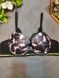 Black Printed Bra 🌸