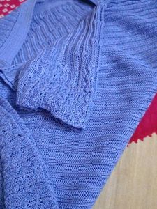 Blue Knit Tank Top