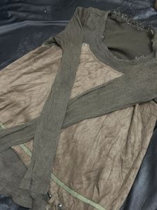 Brown Long Sleeve Top