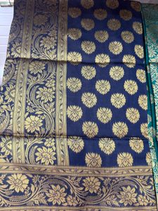 Navy Blue Silk Saree