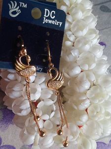 Swan Drop Earrings