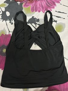 Cut Out Tank Top With A Knot