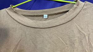 Tan Brown Crop Top