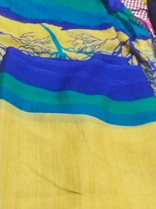 Beautiful Georgette Saree Without Blouse