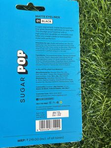 Sugar Pop Matte Eyeliner - Black