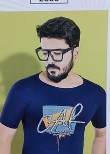 Printed Blue T-Shirt