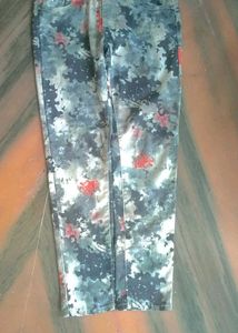 Floral Print Casual Pants