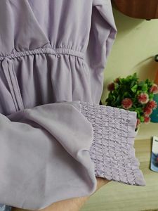 Cute Lilac Ruffle Top