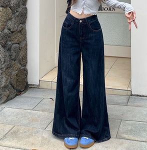 Wide Leg Dark Wash Jeans