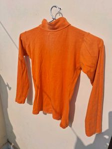 Orange Long Sleeve Top