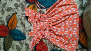 Meew Cat Print Kids frock