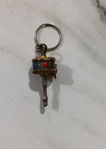 Tibetan Prayer Wheel Keychain 🌀🗝️