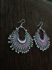 Silver Boho Dangle Earrings