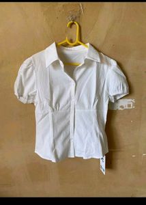 White Solid Shirt