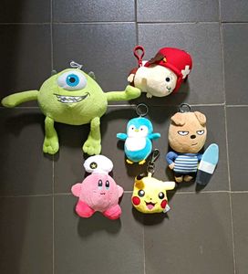 Combo 2 Collectible Plush Keychain Bundle