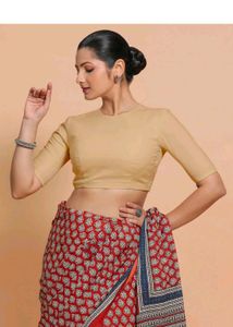 Classic Beige Blouse (M Size)