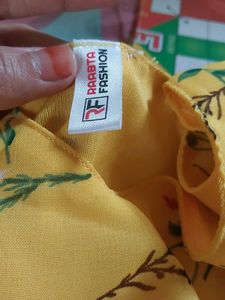 Yellow Color Goun Haldi Ceremony