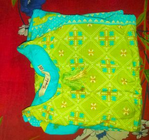 Stylish Green &amp; Blue Kurta