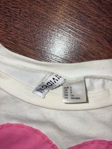H&amp;M Heart Crop Top