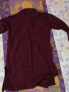 Maroon Kurta