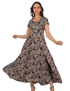 Paisley Print Maxi Dress